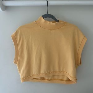 Mock Neck Crop Top